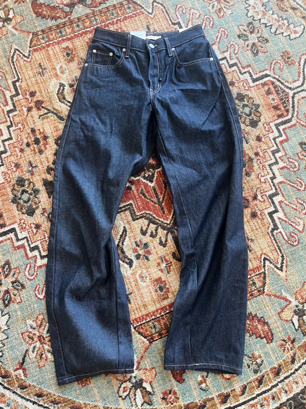 Levi’s Baggy Dad Barrel Jeans Dark wash SZ 26 NWT - Picture 7 of 11
